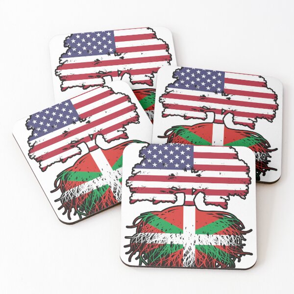 Item preview, Basque American USA Tree Roots Flag designed and sold by FlagX.