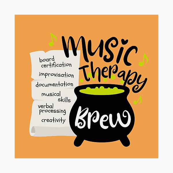 Item preview, Music Therapy Brew (black text) designed and sold by evathemtbc.
