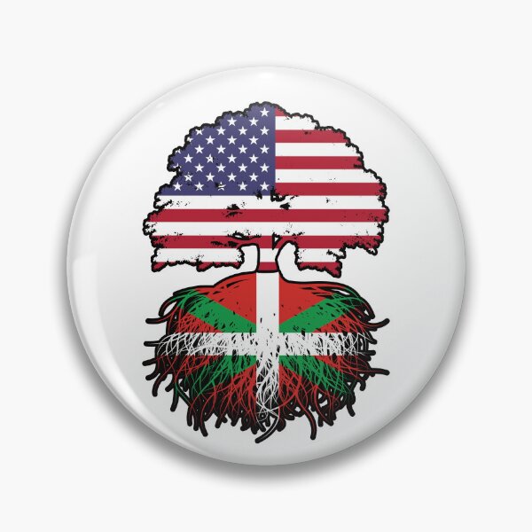 Item preview, Basque American USA Tree Roots Flag designed and sold by FlagX.
