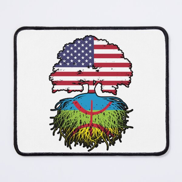Item preview, Amazigh Berber American USA Tree Roots Flag designed and sold by FlagX.