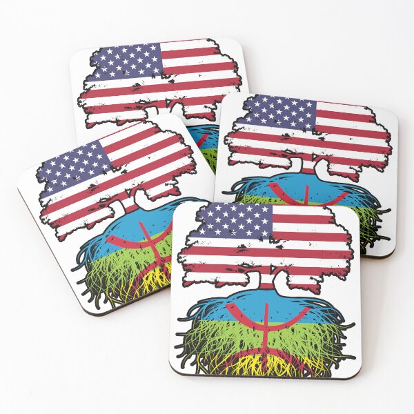 Item preview, Amazigh Berber American USA Tree Roots Flag designed and sold by FlagX.