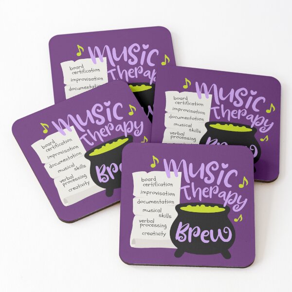 Item preview, Music Therapy Brew (purple text) designed and sold by evathemtbc.
