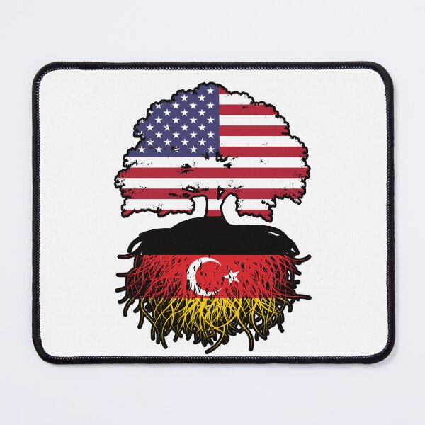 Item preview, Turkish German German Turks American USA Tree Roots Flag designed and sold by FlagX.