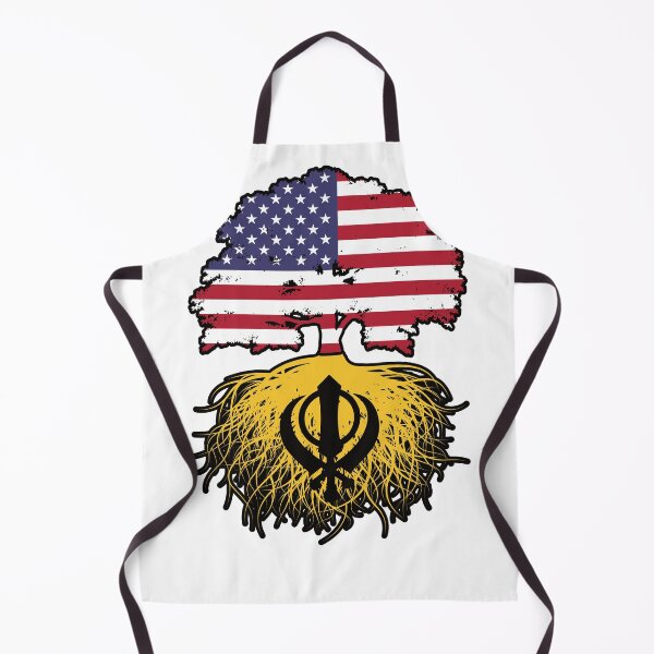 Item preview, Khalistan Sikh American USA Tree Roots Flag designed and sold by FlagX.