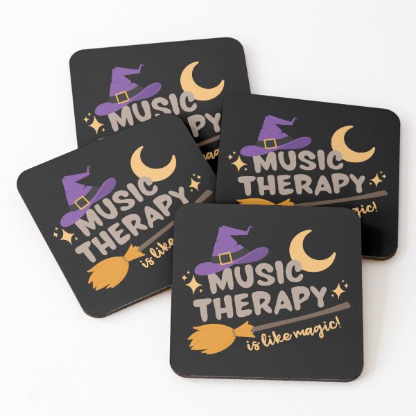 Item preview, Music therapy is like magic! (dark background) designed and sold by evathemtbc.