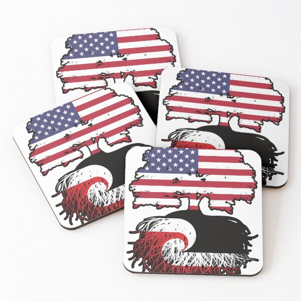 Item preview, Aotearoa Maori American USA Tree Roots Flag designed and sold by FlagX.