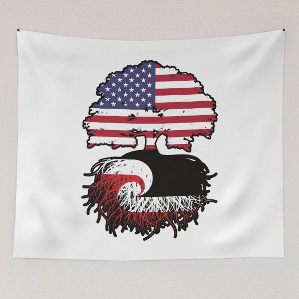 Item preview, Aotearoa Maori American USA Tree Roots Flag designed and sold by FlagX.