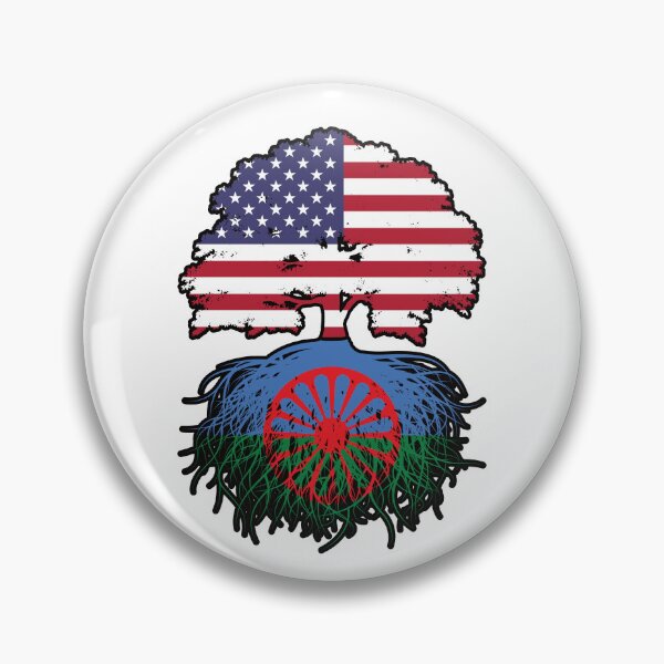 Item preview, Romani Roma American USA Tree Roots Flag designed and sold by FlagX.