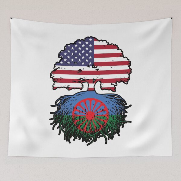 Item preview, Romani Roma American USA Tree Roots Flag designed and sold by FlagX.