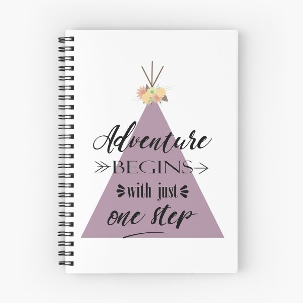 Item preview, Adventure motivational slogan on a pink coloured tent background designed and sold by CynquoiaDesigns.
