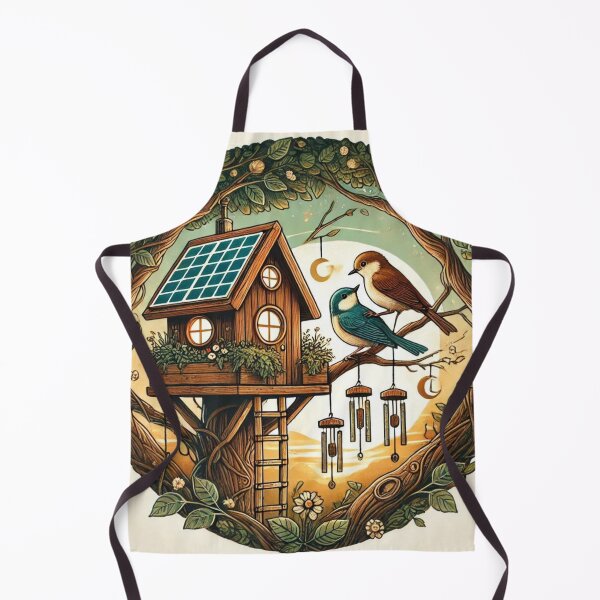 Item preview, "Renewable Romance: Birds in a Solar-Powered Treehouse" designed and sold by Milina3.