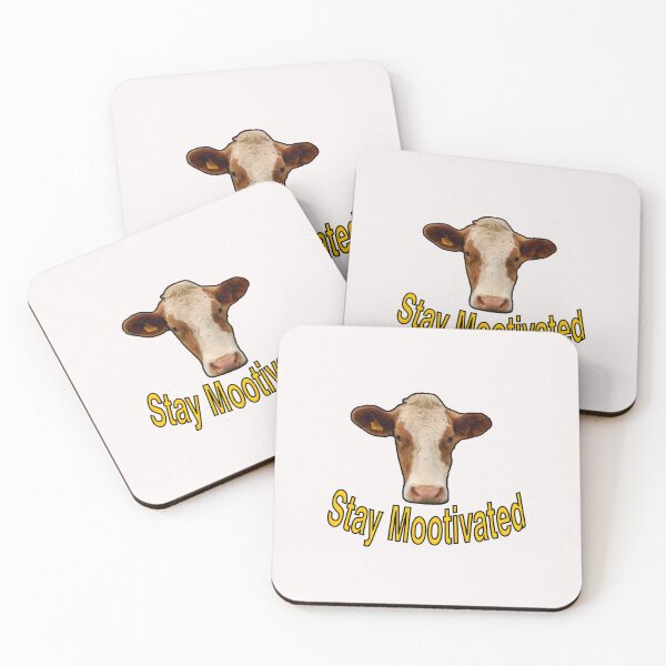 Item preview, Stay Mootivated Funny Cow designed and sold by GoofyShopp.