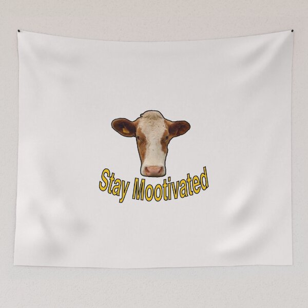 Item preview, Stay Mootivated Funny Cow designed and sold by GoofyShopp.
