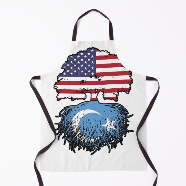 Item preview, East Turkistan Uyghur American USA Tree Roots Flag designed and sold by FlagX.
