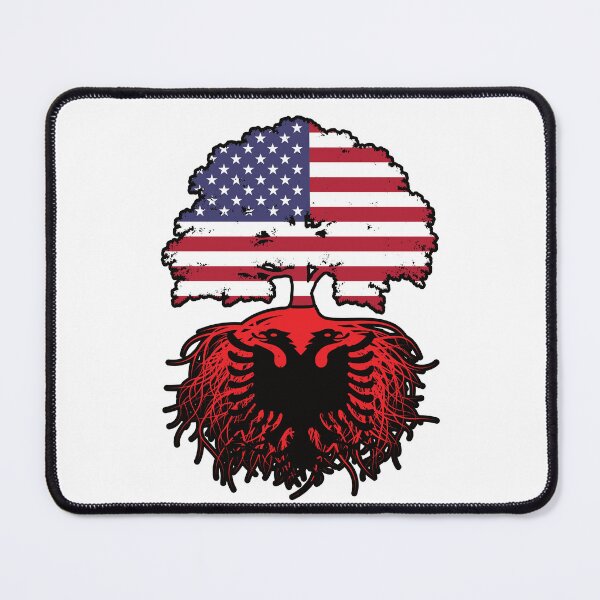 Item preview, Albania Albanian American USA United States America Tree Roots Flag designed and sold by FlagX.