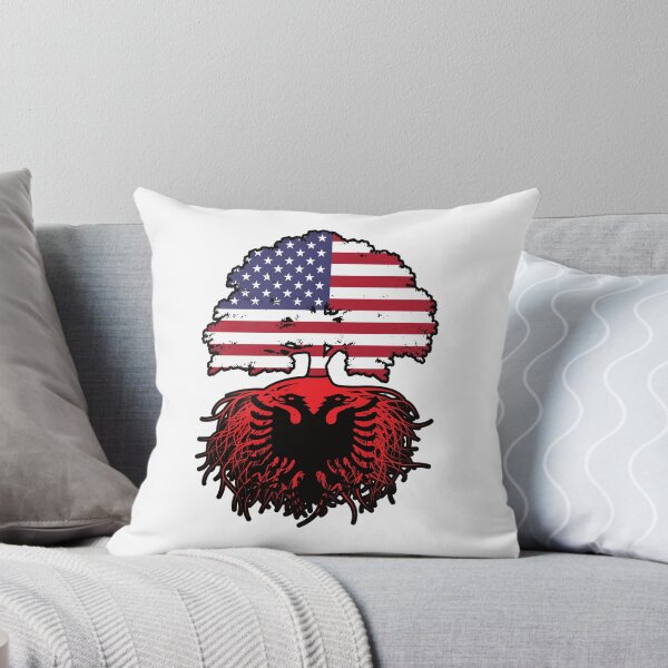 Item preview, Albania Albanian American USA United States America Tree Roots Flag designed and sold by FlagX.