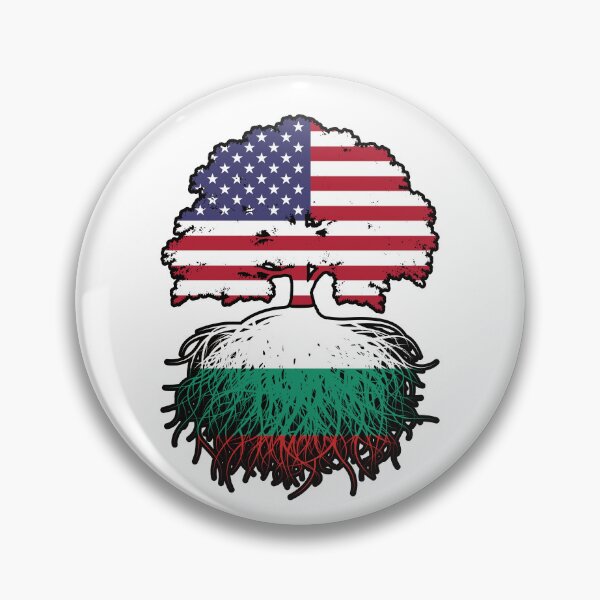 Item preview, Bulgaria Bulgarian American USA United States America Tree Roots Flag designed and sold by FlagX.