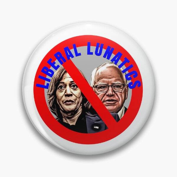 Item preview, Cartoon LIBERAL LUNATICS Anti Harris Walz designed and sold by carolina1.