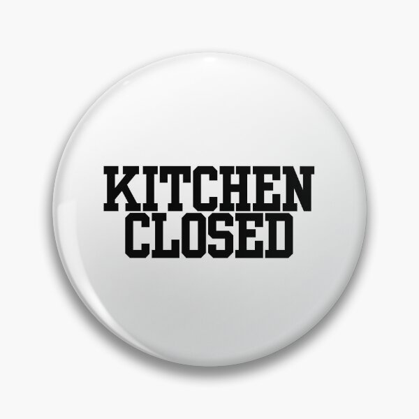 Item preview, Pickleball, Funny Pickle Ball, Kitchen Closed, Pickleball Paddles, Dink, Black and White designed and sold by MerchSearchCO.