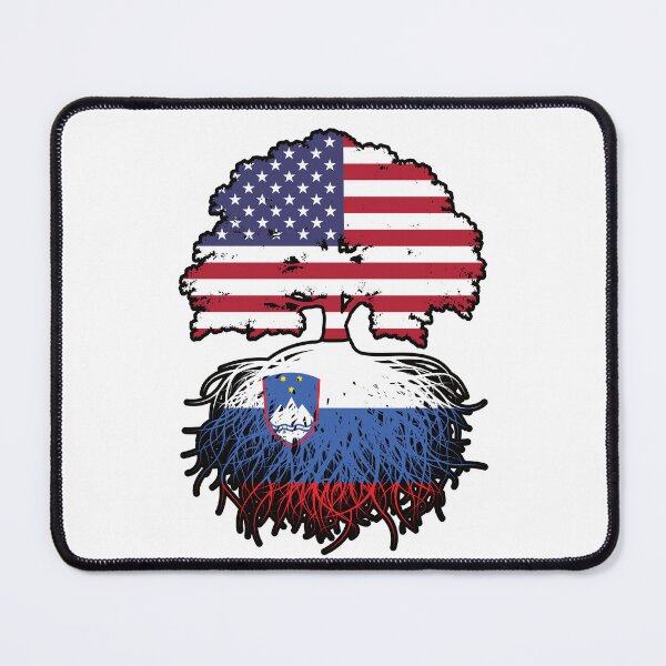 Item preview, Slovenia Slovenian American USA United States America Tree Roots Flag designed and sold by FlagX.