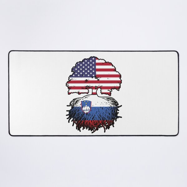 Item preview, Slovenia Slovenian American USA United States America Tree Roots Flag designed and sold by FlagX.