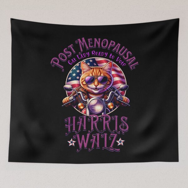 Item preview, Post-Menopausal Childless Cat Lady Ready to Vote KAMALA  designed and sold by Dominic-Design.