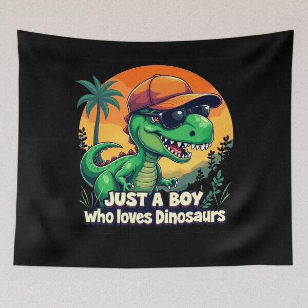 Item preview, Just a boy who loves dinosaurs, dinosaur lover designed and sold by mwebba2005.