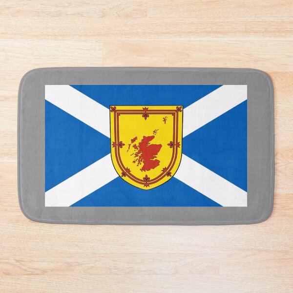 Item preview, Scottish Saltire Flag with Country Map Shield (bratach na h-Alba le sgiath mapa na dùthcha) designed and sold by JonathanR1994.