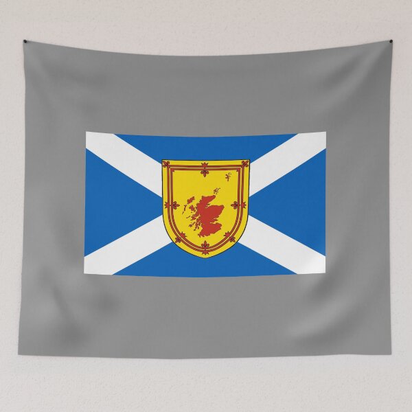 Item preview, Scottish Saltire Flag with Country Map Shield (bratach na h-Alba le sgiath mapa na dùthcha) designed and sold by JonathanR1994.