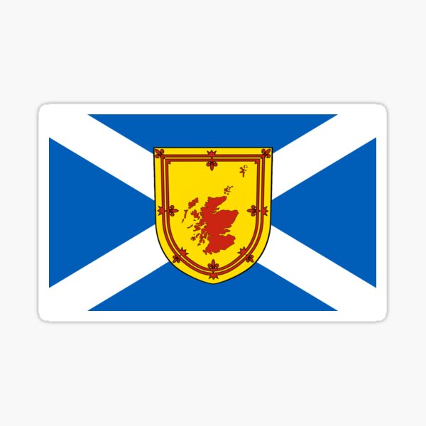 Artikel-Vorschau von Schottische Saltire-Flagge mit Länderkartenschild (bratach na h-Alba le sgiath mapa na dùthcha), designt und verkauft von JonathanR1994.