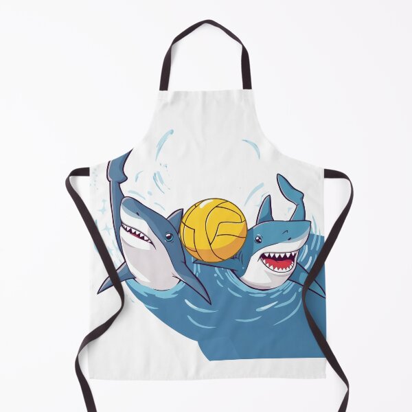 Item preview, two sharks playing waterpolo designed and sold by waterpoloworld.
