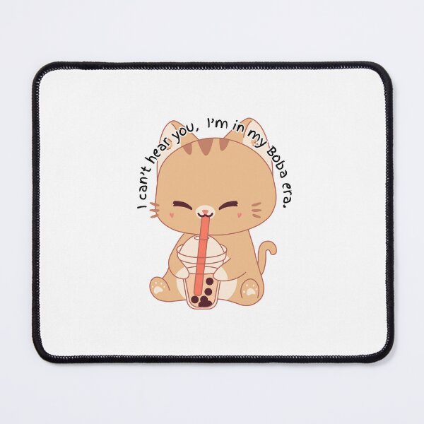 Item preview, Cute kitty sipping boba tea designed and sold by mandaloryan.