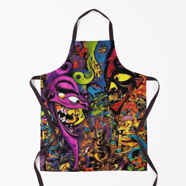 Item preview, Abstract Cartoon Faces Graffiti designed and sold by TheDarkWardrobe.