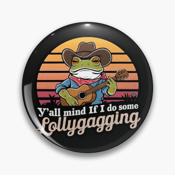 Item preview, Y'all Mind If I Do Some Lollygagging Cowboy Frog - Eye Voodoo designed and sold by eyevoodoo.