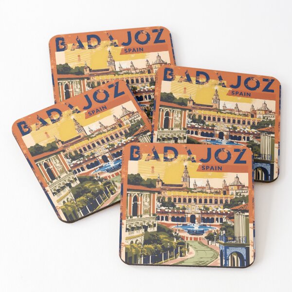 Item preview, Badajoz Spain Vintage Travel Tourism designed and sold by TravelersGems.