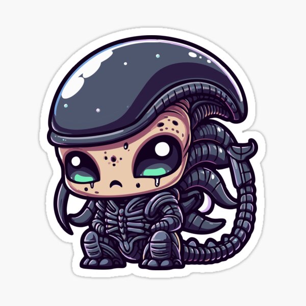 Xenomorph Alien Chibi Sticker