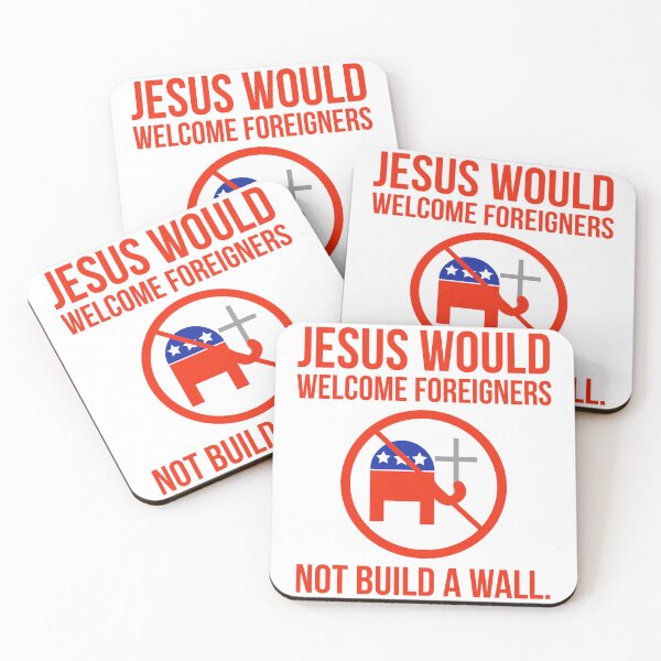 Item preview, Jesus would not build a wall  designed and sold by Rachel the Artist .