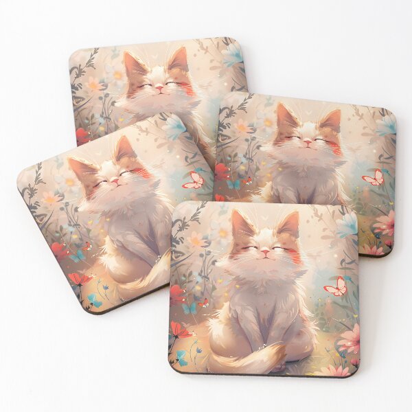 Item preview, A cat in a magic garden designed and sold by aulucky.