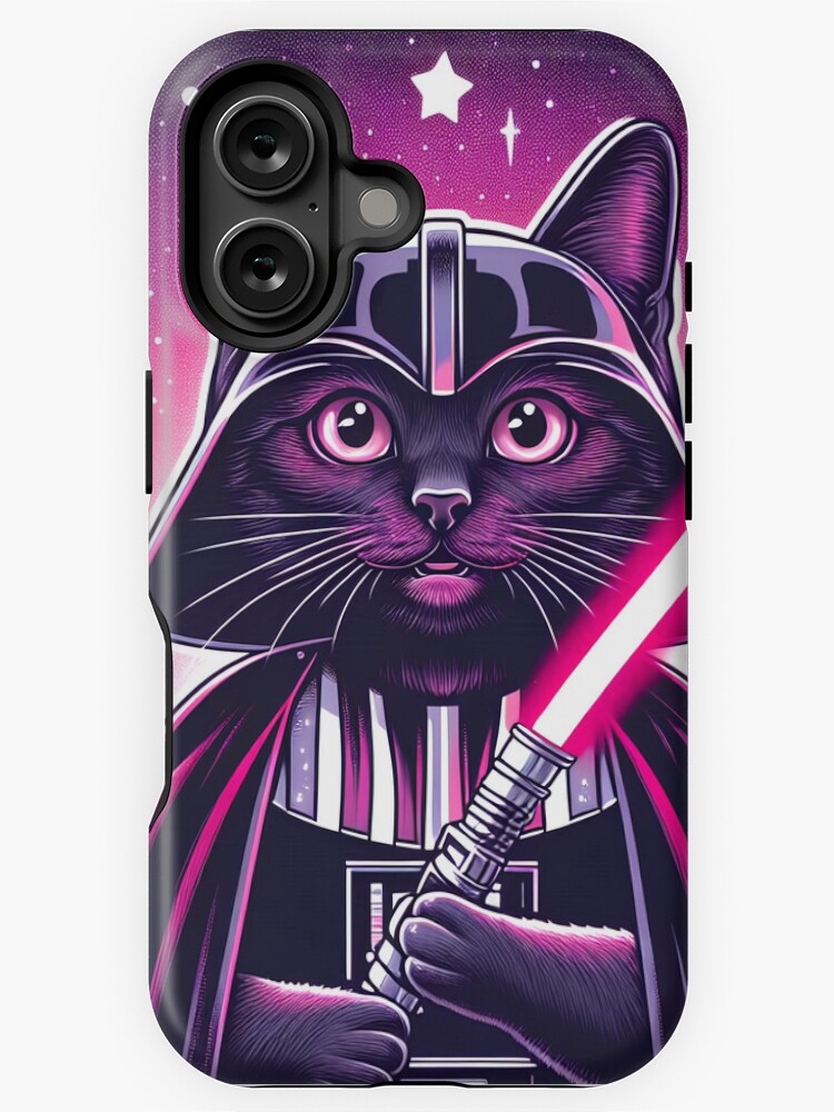 Imagen 1 de 4, Funda de iPhone con la obra gatito darth, diseñada y vendida por chelley1138.