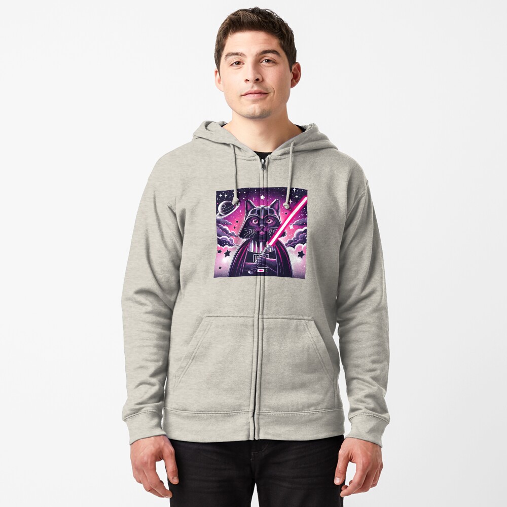 Vista previa del artículo con la obra «Sudadera con capucha y cremallera», diseñado y vendido por chelley1138.