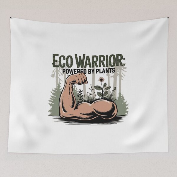 Item preview, Eco Warrior: Powered By Plants designed and sold by Situstshirts.