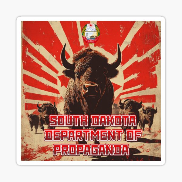 South Dakota Commie Bison Sticker
