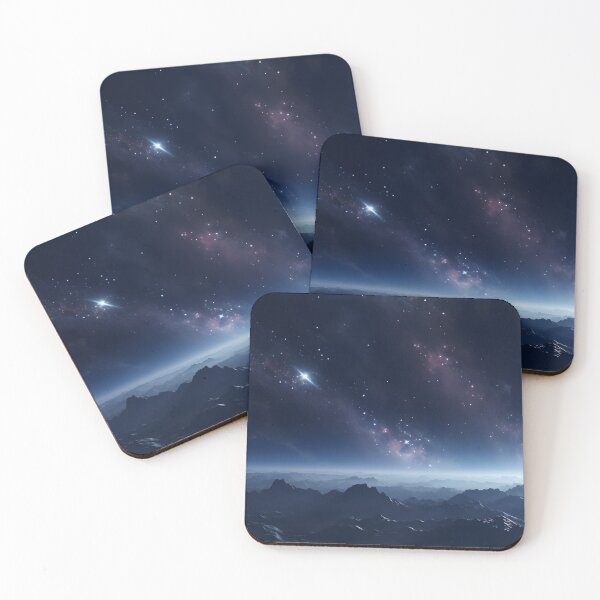 Item preview, Wallpaper with a distant planet impressive 3D illustration designed and sold by softpixel.