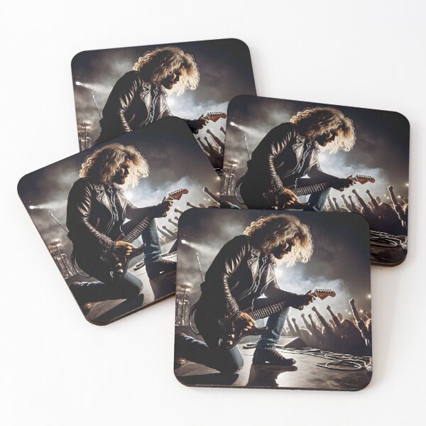 Item preview, Dynamic guitarist on stage at a rock concert designed and sold by JoshuaCardiff.