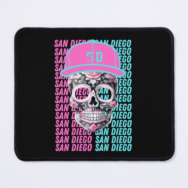 Item preview, San Diego Pink Rose Sugar Skull designed and sold by SD-LA-AND-U.