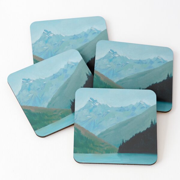 Item preview, Oil Painting Print of Chilliwack Lake by David Shearer designed and sold by theartofoneness.