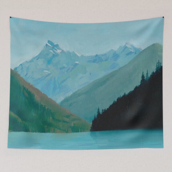 Item preview, Oil Painting Print of Chilliwack Lake by David Shearer designed and sold by theartofoneness.