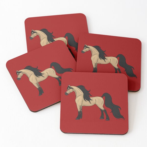 Item preview, Cute, Buckskin Arabian Cartoon Horse designed and sold by DappledMoon.