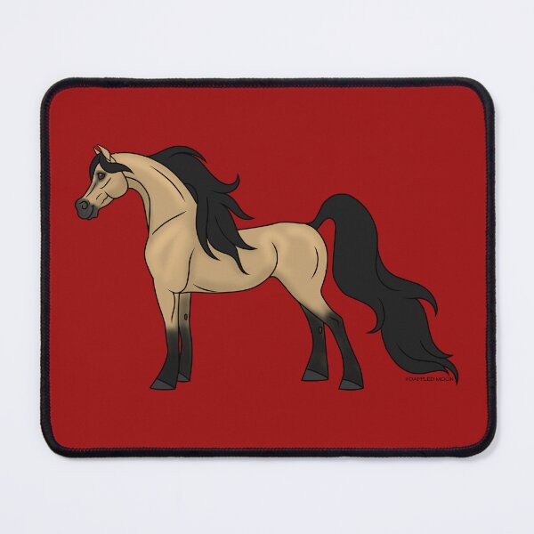 Item preview, Cute, Buckskin Arabian Cartoon Horse designed and sold by DappledMoon.
