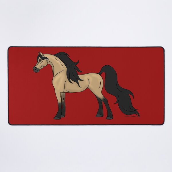 Item preview, Cute, Buckskin Arabian Cartoon Horse designed and sold by DappledMoon.